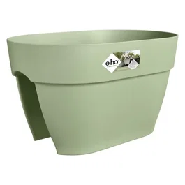 Elho Pot de fleurs balconnière Vibia Campana Flower Bridge - Vert pistache - 26 * 39 * 22 cm - Polypropylène recyclé - Avec réserve d'eau
