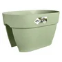 Elho Pot de fleurs balconnière Vibia Campana Flower Bridge - Vert pistache - 26 * 39 * 22 cm - Polypropylène recyclé - Avec réserve d'eau