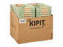 KIPIT Panier en plastique avec anses en bambou Vert-Bambou