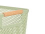 KIPIT Panier en plastique avec anses en bambou Vert-Bambou
