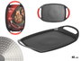 KINVARA Plancha de cuisson noire 48 cm finition marbre
