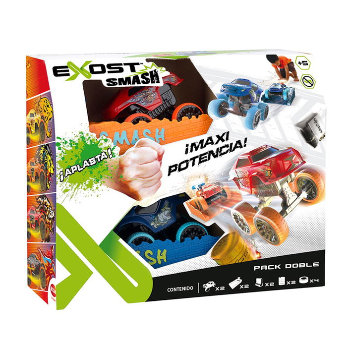 Bizak Exost Smash N Go Pack – Voitures de combat sans pile, 3 modes de jeu Bizak Exost Smash N Go Pack – Voitures de combat sans pile, 3 modes de jeu