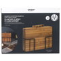 Cook Concept Ensemble de 4 planches à découper en bambou avec support