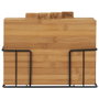 Cook Concept Ensemble de 4 planches à découper en bambou avec support