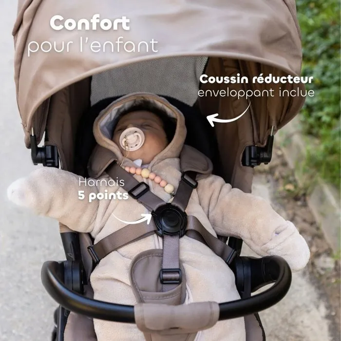Beaba Baby Cruiser 360° Poussette Citadine Pralin Beaba Baby Cruiser 360° Poussette Citadine Pralin