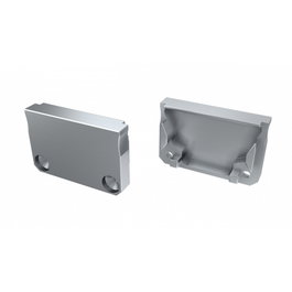 Bouchon de finition pour profilé type SILEDA blanc avec trou extractible