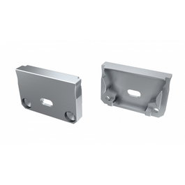 Bouchon de finition pour profilé type SILEDA blanc avec trou extractible