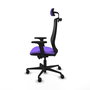 Piqueras y Crespo Chaise de Bureau Mardos Lila et Noir