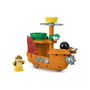 Fisher-Price Little People Barque de Bowsers Super Mario - Jouet à pousser avec canon à boulets et figurine - Pour enfants dès 12 mois