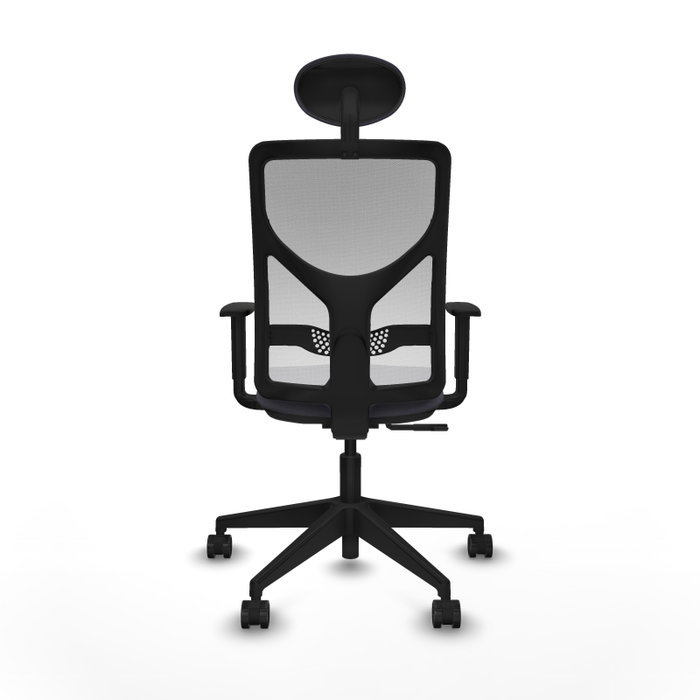 Piqueras y Crespo Chaise de Bureau Motilla avec Appui-tête, Gris Foncé et Blanc Piqueras y Crespo Chaise de Bureau Motilla avec Appui-tête, Gris Foncé et Blanc