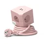 Link2Home Cube multiprise rose avec 4 prises secteur 16A et 2 ports USB