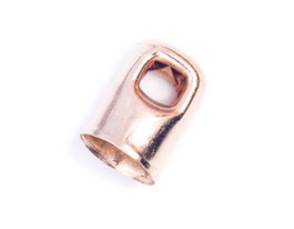 Innspiro Terminal métallique tube anilla doré 5,1x7,0mm (10 unités)
