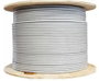 Lanview Câble Ethernet Cat6a U/UTP 500 mètres, 23 AWG, Blanc, LSZH, pour Réseau Haute Performance