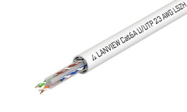 Lanview Câble Cat6a U-UTP 500m blanc