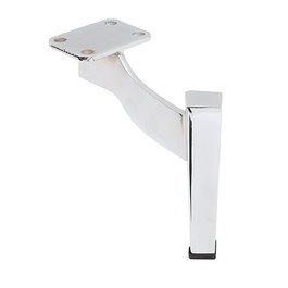 Q&Q Pata Metálica Yvette H150 Cromo - Patte de meuble en métal chromé, modèle Yvette, hauteur 150 mm