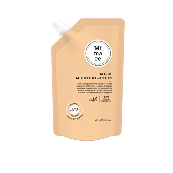 Mimare Mascarilla Hydratante Pour Tous Types de Cheveux 480 ml - Démêle, Adoucit et Discipline avec Eau de Concombre et Huile de Lin Mimare Mascarilla Hydratante Pour Tous Types de Cheveux 480 ml - Démêle, Adoucit et Discipline avec Eau de Concombre et Huile de Lin