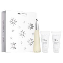 Issey Miyake Set Noël 2023 L'Eau d'Issey pour Femme : Eau de Toilette 50 ml + Lait Hydratant pour le Corps 50 ml + Gel Douche Hydratant 50 ml