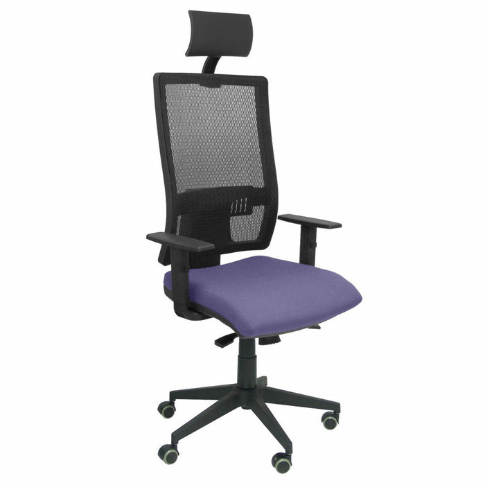 Piqueras y Crespo Chaise de bureau Horna, mécanisme synchro, bleu clair et noir Piqueras y Crespo Chaise de bureau Horna, mécanisme synchro, bleu clair et noir