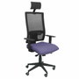 Piqueras y Crespo Chaise de bureau Horna, mécanisme synchro, bleu clair et noir