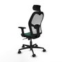 Piqueras y Crespo Chaise de Bureau avec Appui-tête Jorquera 2D036N2 Vert