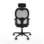 Piqueras y Crespo Chaise de Bureau avec Appui-tête Jorquera 2D036N2 Vert