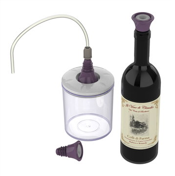 Magic Vac ACO1182 Jeu de 3 Récipients Hermétiques pour Conservation sous Vide - 0.75L, 1.5L, 3L - Transparents avec Couvercle pour Aliments, Liquides et Bouteilles