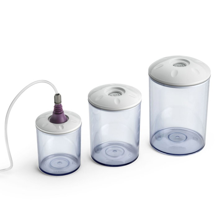 Magic Vac ACO1182 - Jeu de 3 récipients pour mise sous vide (0,75L, 1,5L, 3L)
