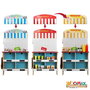 Color Baby Woomax Cuisine Glacière Jouet en Bois pour Enfants 36 Mois+, avec Lumières, Fonctionne sur Piles AAA, Dimensions: 60x40x109 cm