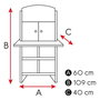 Color Baby Woomax Cuisine Glacière Jouet en Bois pour Enfants 36 Mois+, avec Lumières, Fonctionne sur Piles AAA, Dimensions: 60x40x109 cm