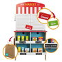 Color Baby Woomax Cuisine Glacière Jouet en Bois pour Enfants 36 Mois+, avec Lumières, Fonctionne sur Piles AAA, Dimensions: 60x40x109 cm
