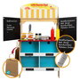 Color Baby Woomax Cuisine Glacière Jouet en Bois pour Enfants 36 Mois+, avec Lumières, Fonctionne sur Piles AAA, Dimensions: 60x40x109 cm