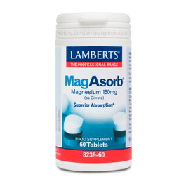 LAMBERTS MagAsorb® Citrate de Magnésium 150 mg - 60 comprimés