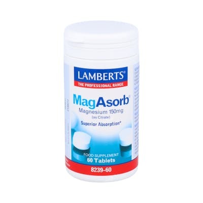 LAMBERTS MagAsorb® Citrate de Magnésium 150 mg - 60 comprimés