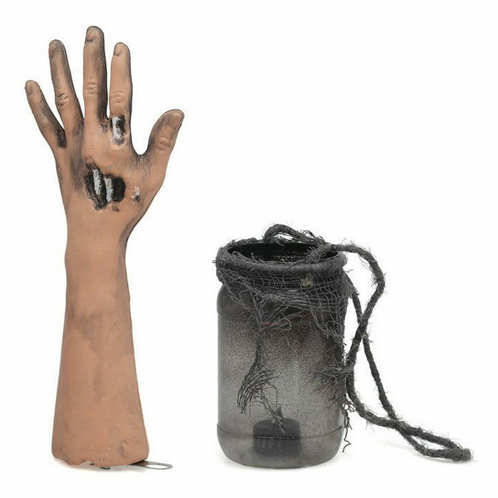 BigBuy Home Décoration d'Halloween Main 2 Pièces avec Lumière