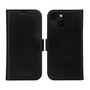 dbramante1928 Lynge - Étui portefeuille 2-en-1 en cuir pleine fleur avec support détachable, compatible recharge sans fil et blocage RFID, pour iPhone 15 Plus Noir