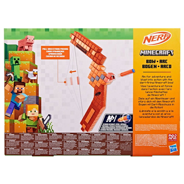 Nerf Minecraft Arc lance-fléchettes avec 8 fléchettes N1