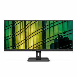 AOC Moniteur U34E2M - Écran incurvé 34 pouces WQHD (3440x1440), 100 Hz, 1 ms MPRT, VA, AMD FreeSync, 2x HDMI 2.0, DisplayPort, USB-C, Noir