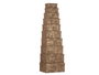 Pincello Lot de 10 boîtes en carton rectangulaires marron à rayures 37x16x29 cm (Set de 2)