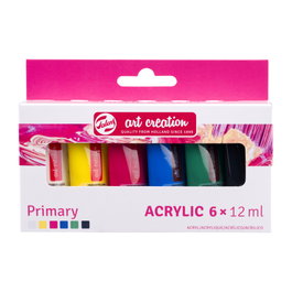 Talens Art Creation Set d'acrylique Primary 6 x 12 ml