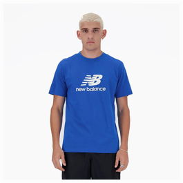 T-shirt à manches courtes homme New Balance Sport Essentials Logo Bleu 11-12 Ans