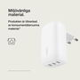 Belkin WCC002VFWH Chargeur 67W avec 3 ports USB-C, Blanc