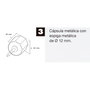 WOLFPACK LINEA PROFESIONAL Embout tube volet métallique à pointe pour axe 60 mm