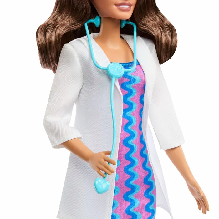 Barbie JKF76 Poupée Barbie Docteure - Série Barbie Careers avec tenue et stéthoscope pour jeu d'imagination, enfants 3 ans et plus