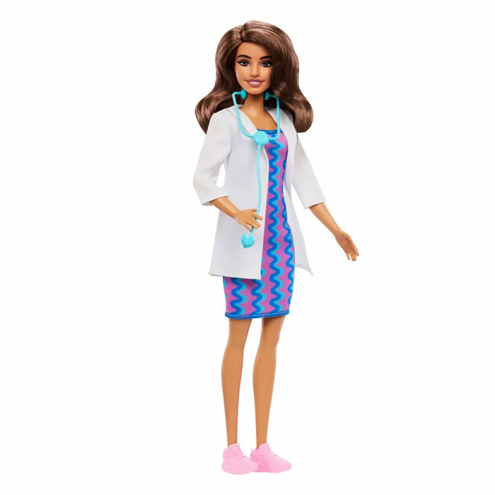 Barbie JKF76 Poupée Barbie Docteure - Série Barbie Careers avec tenue et stéthoscope pour jeu d'imagination, enfants 3 ans et plus