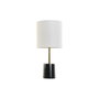 DKD Home Decor Lampe de bureau Blanc Noir Métal Marbre