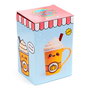PUCKATOR Mug avec Couvercle Design Citrouille Foodiemals - 325 ml - Céramique - Sans Danger Alimentaire - Non Micro-Ondes et Lave-Vaisselle