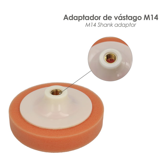 WOLFPACK LINEA PROFESIONAL Disque Polisseur Éponge M-14 125mm