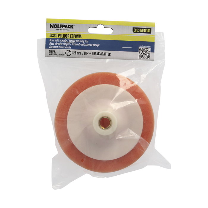 WOLFPACK LINEA PROFESIONAL Disque Polisseur Éponge M-14 125mm