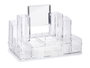 Berilo Organisateur de tiroir haut 14 compartiments avec miroir 30x19x15 cm Transparent (Set de 6)