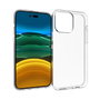 eSTUFF Coque TPU transparente pour iPhone 14 Pro Max - Protection complète, finition lisse, compatible charge sans fil QI
